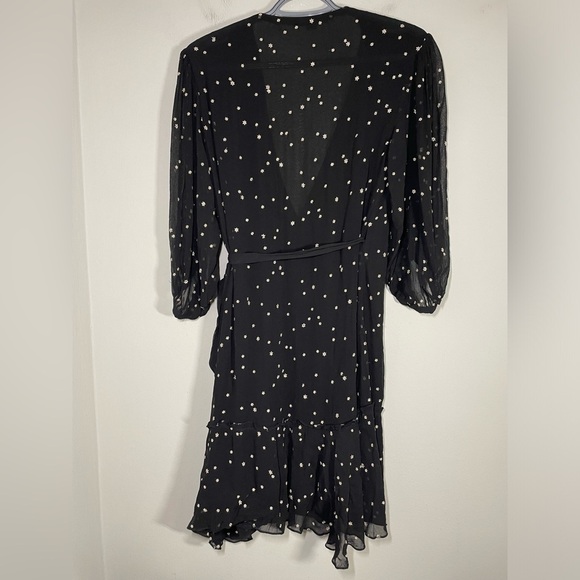ALLSAINTS Gracie Nala Embroidered Tie-Waist Dress size 0 - Picture 10 of 12